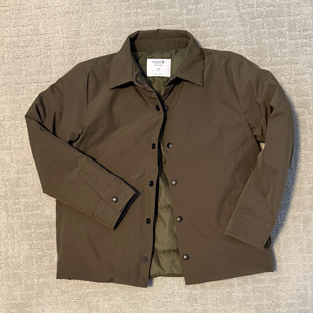 Boys Green Shirt Jacket